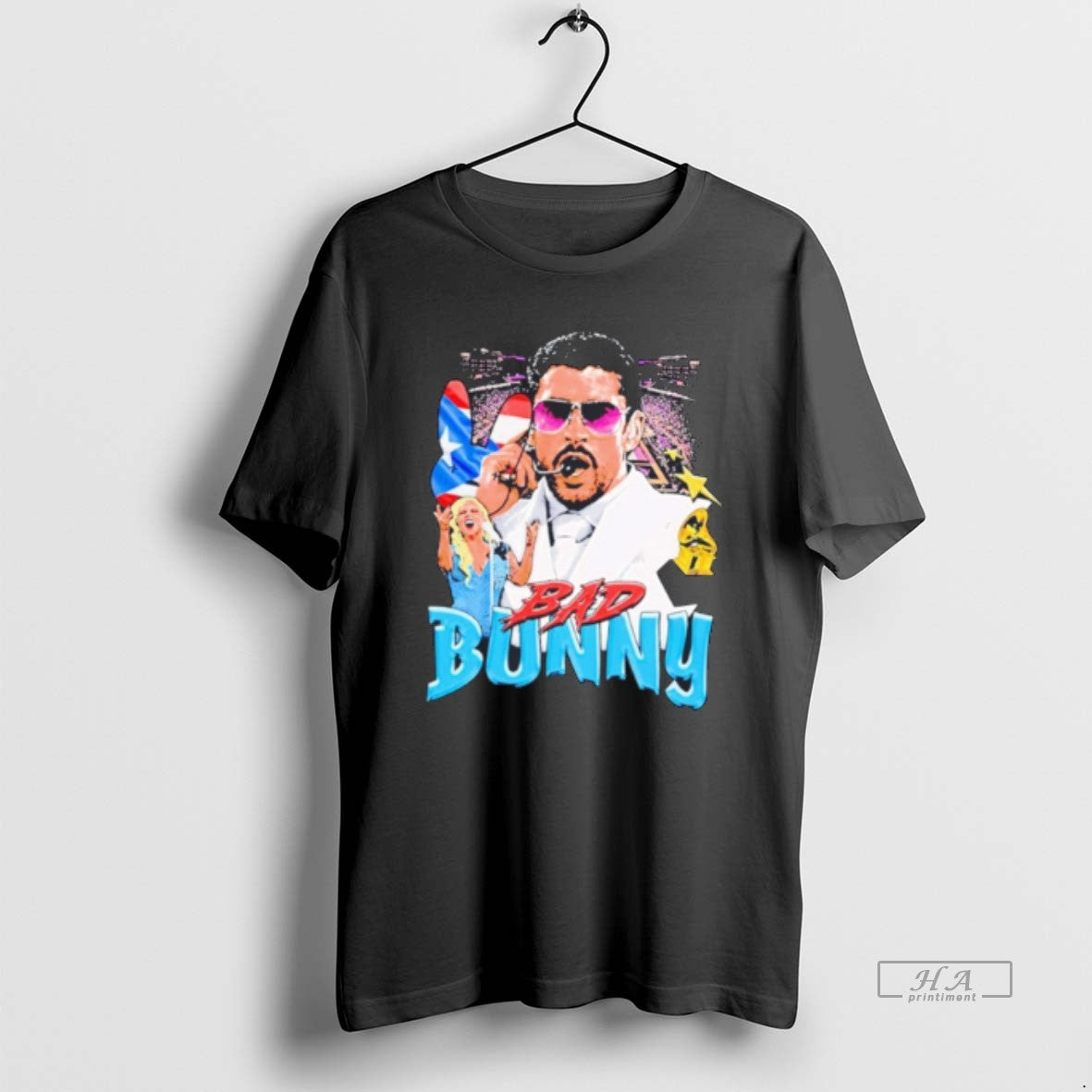 Official Bad Bunny And Super Bowl 2026 Graphic Tee