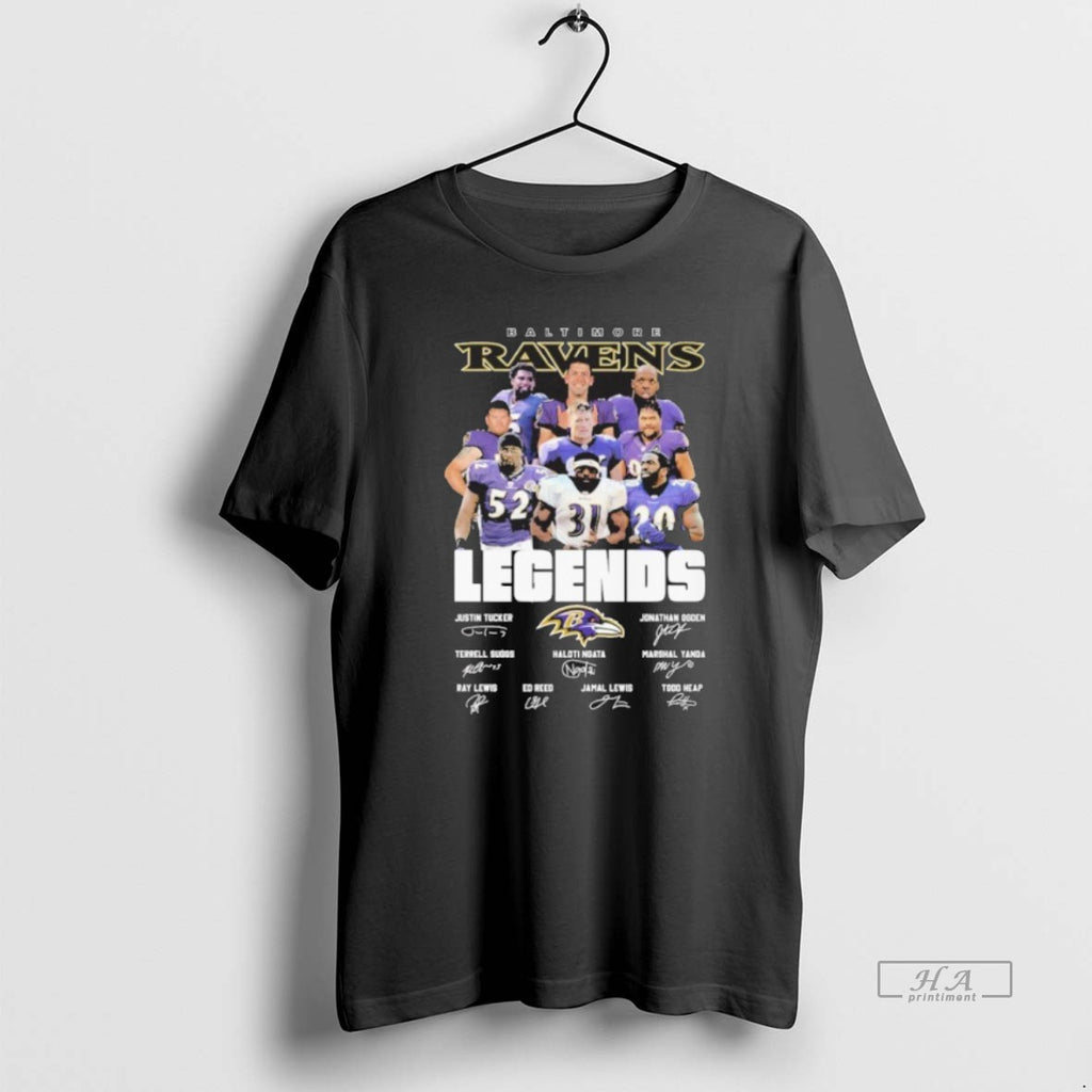 Official Baltimore Ravens Player Legends Logo Signature