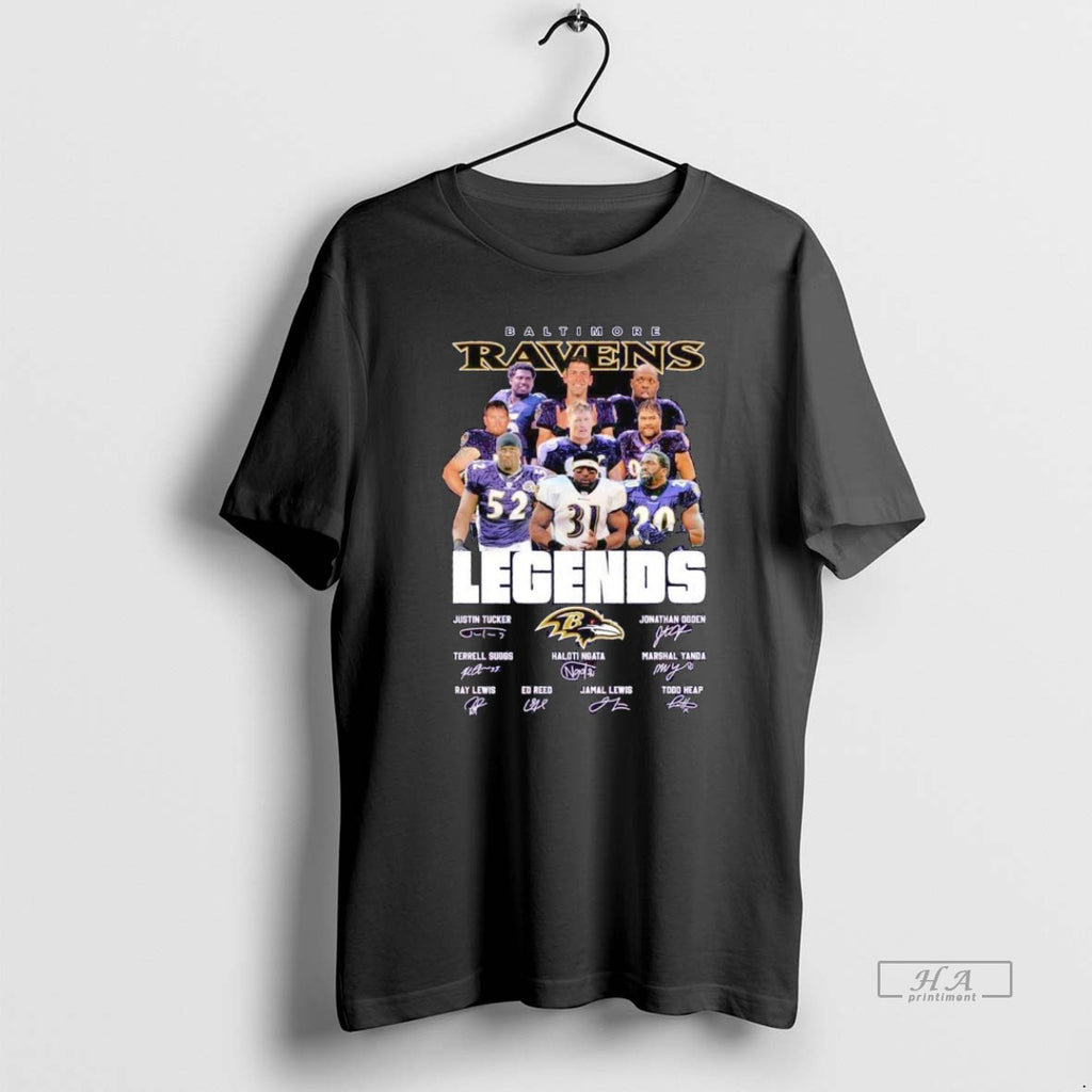 Official Baltimore Ravens Legends Names Signatures