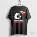 Official Bear Holding Greenland Flag Gronland Er Ikke Til Salg Political