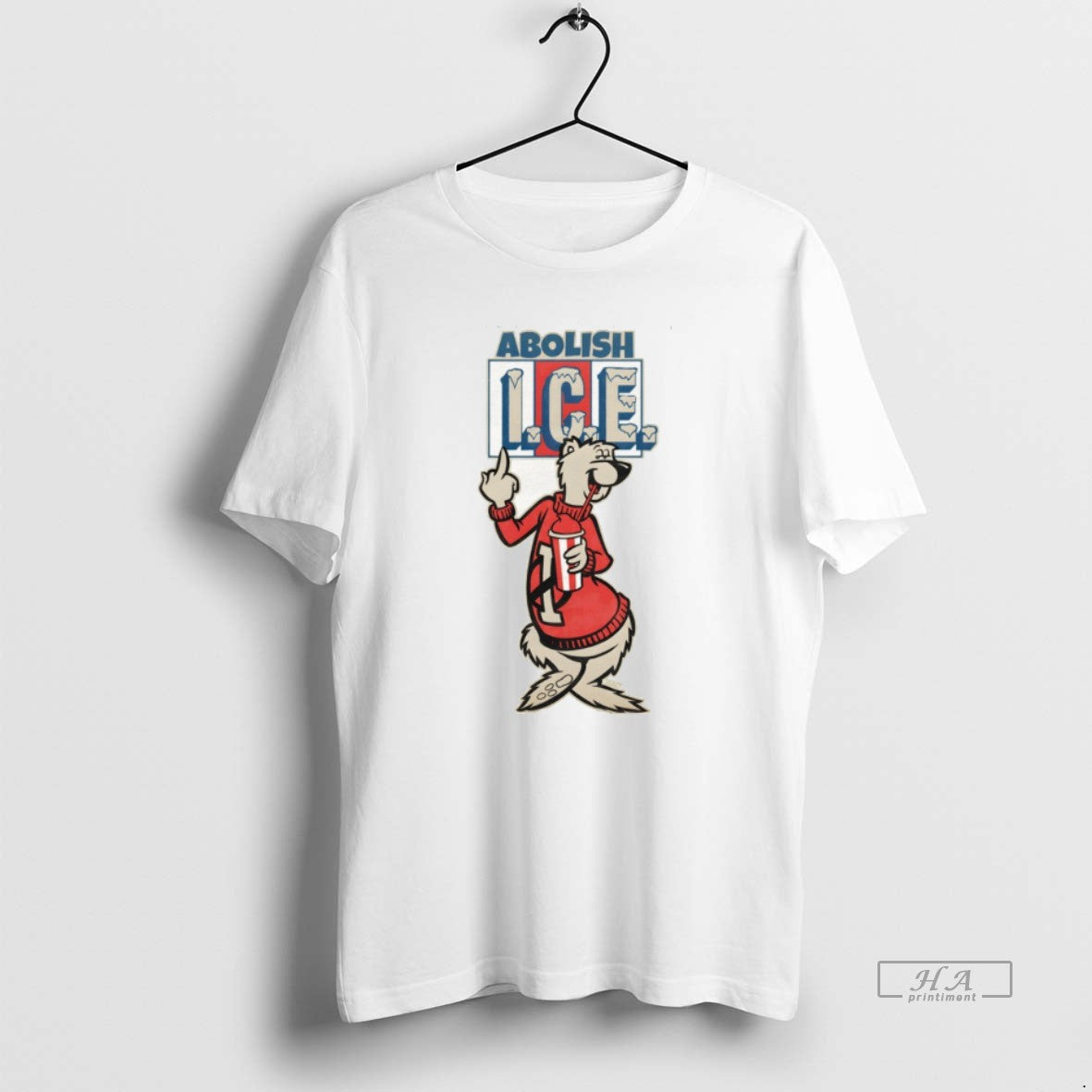 Official Bears Middle Finger Abolish Ice Vintage