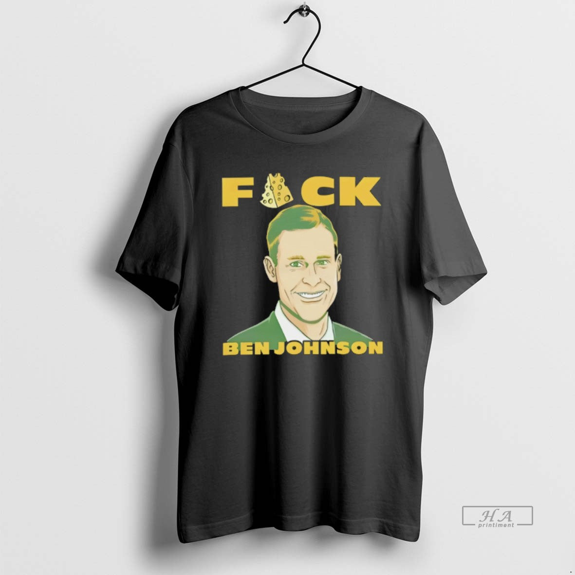 Official Ben Johnson Chicago Bears Football Fuck Cheese Green Bay Packers
