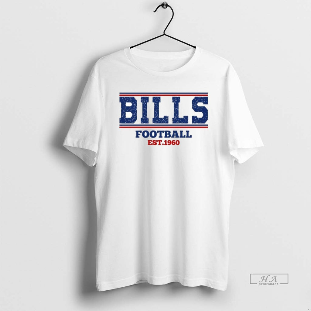 Official Bills Football Est 1960 Vintage Retro Team
