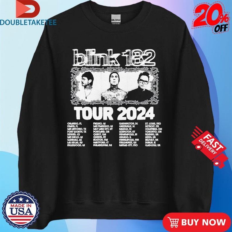 Official Blink 182 One More Time Tour 2024 Shirts Unisex , , , Long Sleeve Tee