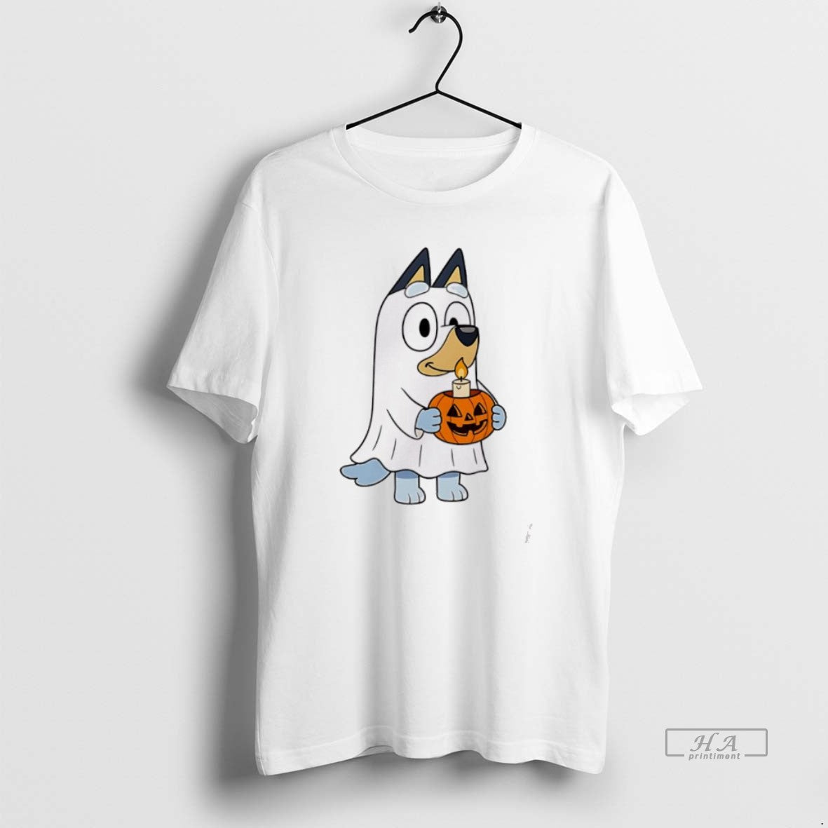 Official Bluey Halloween Ghost Bluey Pumpkin Cartoon