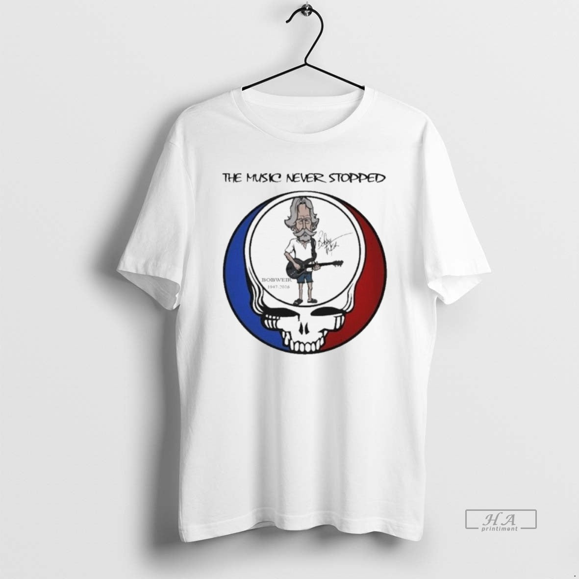 Official Bob Weir Grateful Dead 1947 2026 Signature The Music Never Stopped