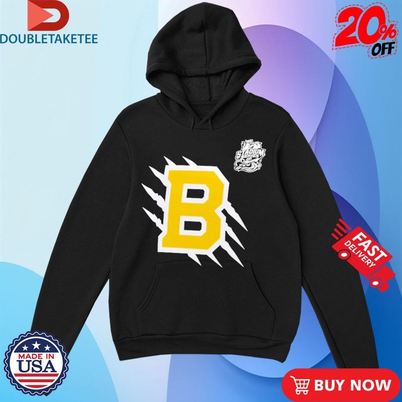 Official Boston Bruins 2026 NHL Stadium Series Secondary Logo Scratch Shirts Unisex , , , Long Sleeve Tee