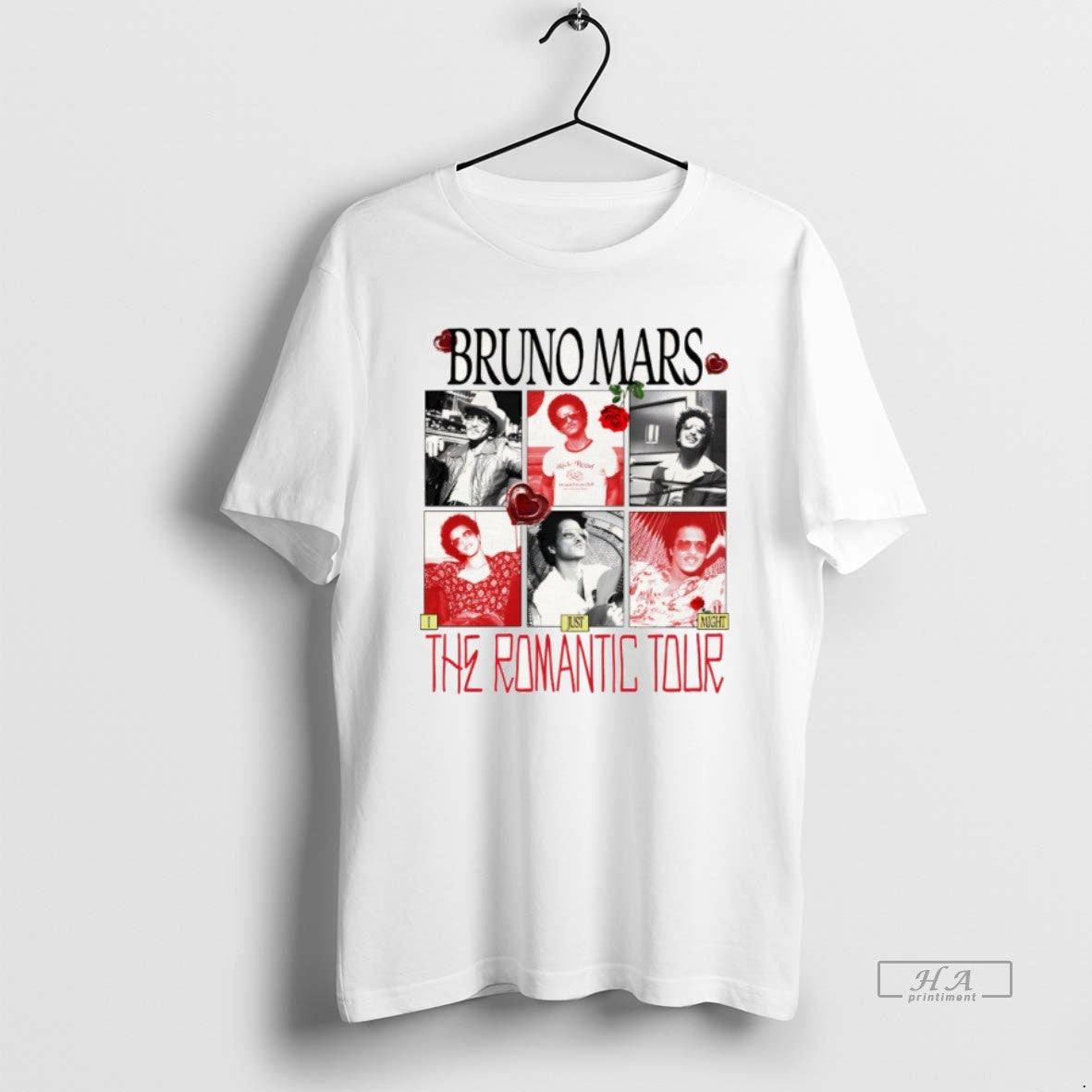 Official Bruno Mars The Romantic Tour Pop Music Graphic