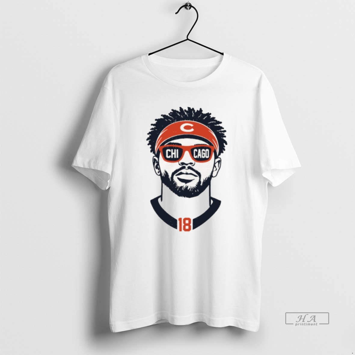 Official Caleb Williams Big Face Chicago Bears Glass Football 2026