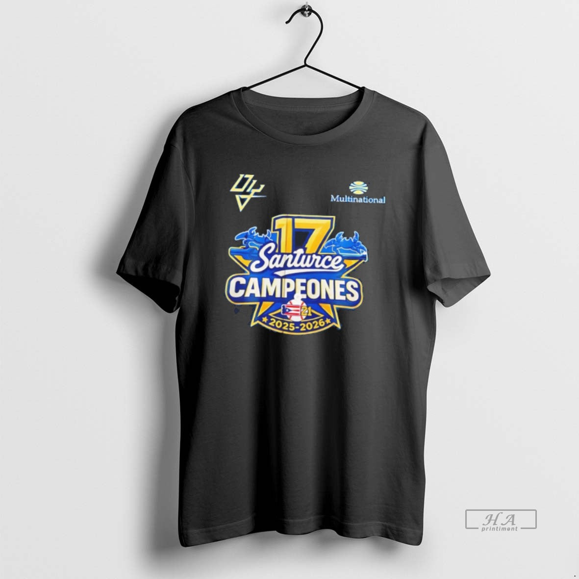 Official Cangrejeros De Santurce Lbprc 2026 Campeon Personalized Tee