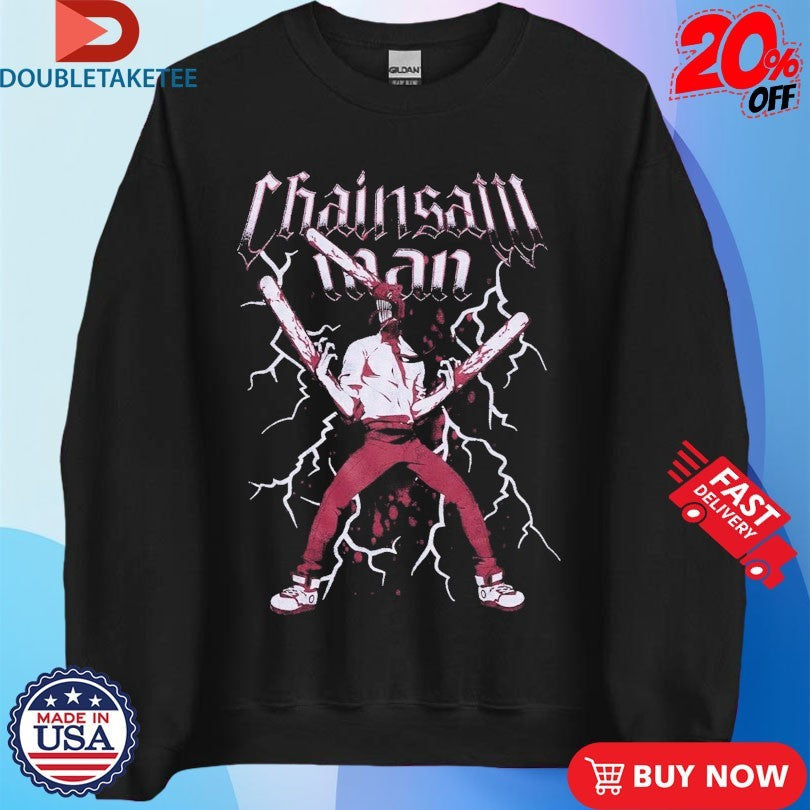 Official Chainsaw Man The Movie Reze Arc Lightning Shirts Unisex , , , Long Sleeve Tee