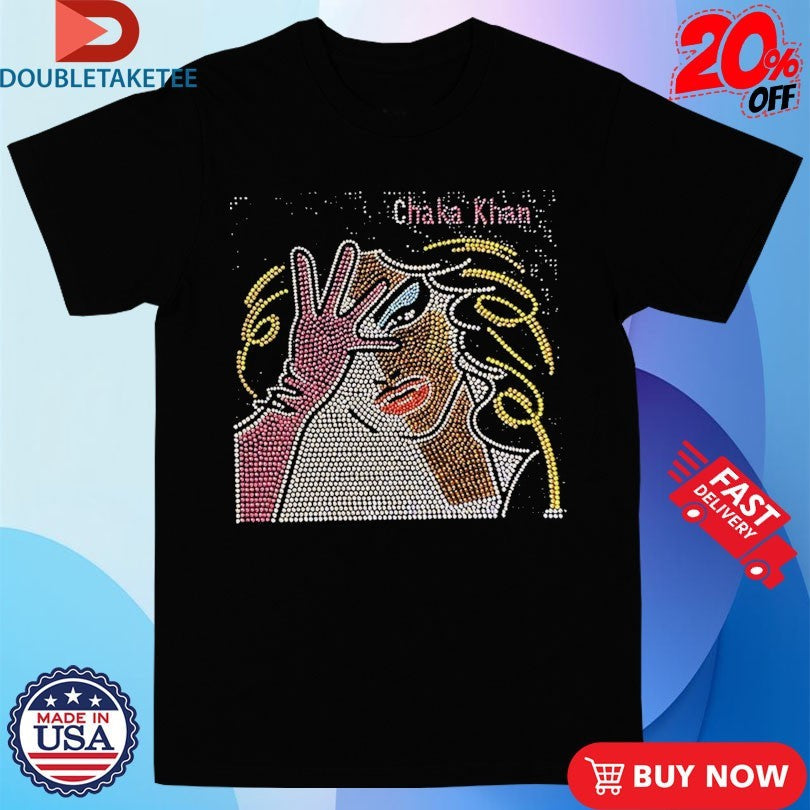 Official Chaka Khan Illustration Blinged Out Shirts Unisex , , , Long Sleeve Tee