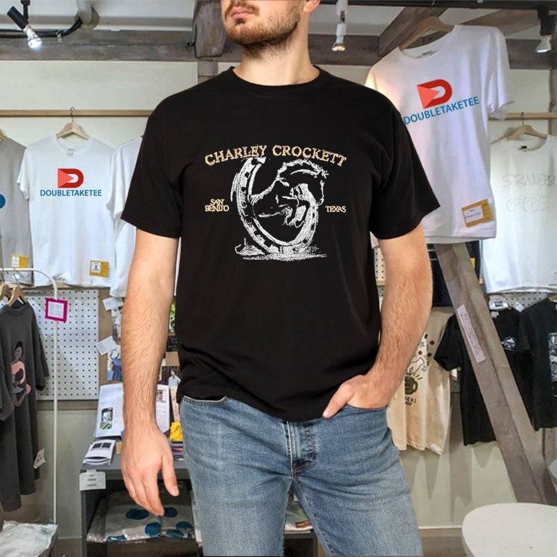Official Charley Crockett San Benito Texas Horseshoe Shirts Unisex , , , Long Sleeve Tee