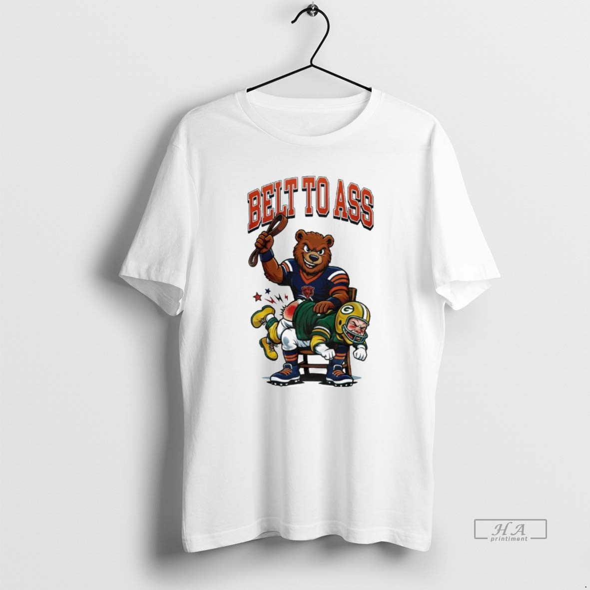 Official Chicago Bears Belt To Ass Green Bay Packers Mascot 2026