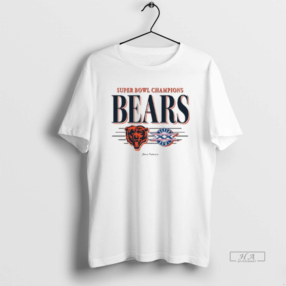 Official Chicago Bears Super Bowl Champions Xx Vintage