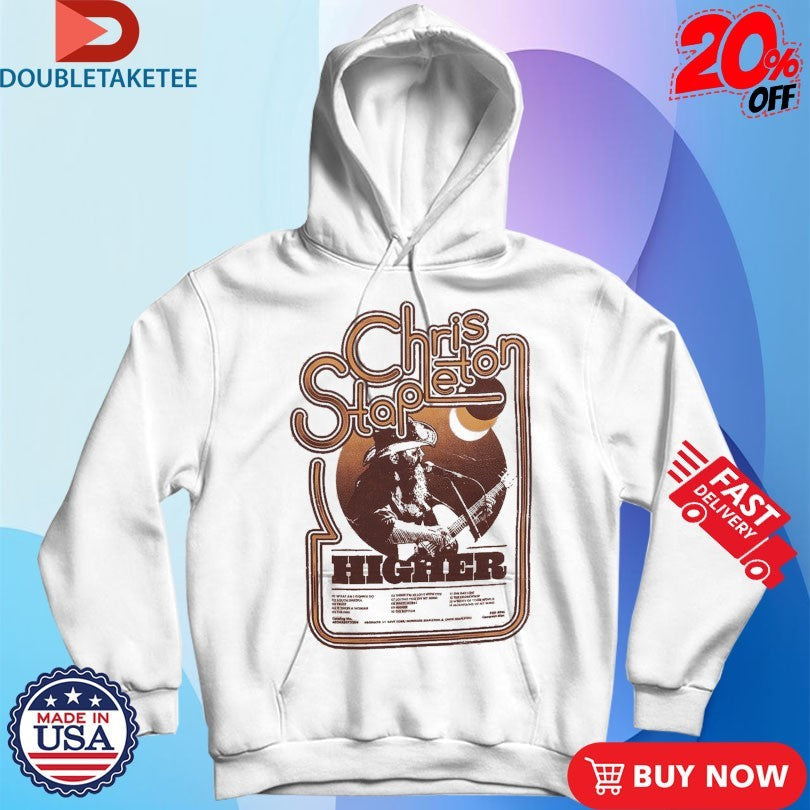 Official Chris Stapleton Higher Tracklist Shirts Unisex , , , Long Sleeve Tee