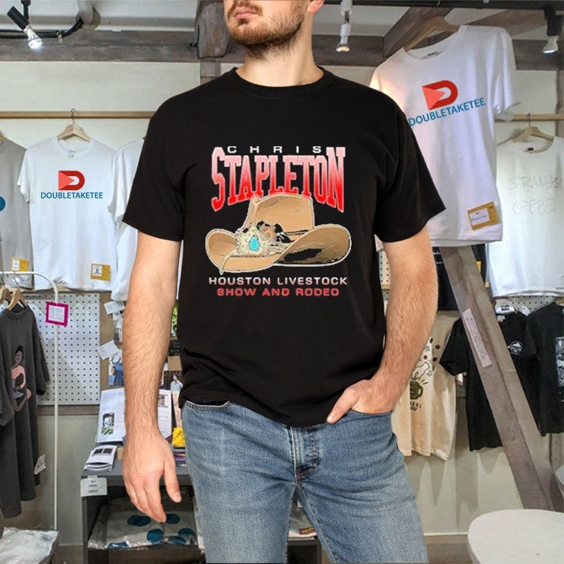 Official Chris Stapleton Houston Show And Rodeo Cowboy Hat Shirts Unisex , , , Long Sleeve Tee