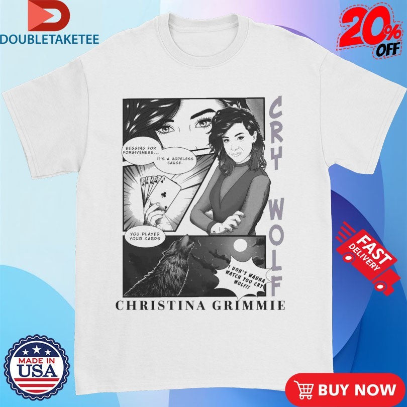 Official Christina Grimmie Cry Wolf Comic Shirts Unisex , , , Long Sleeve Tee