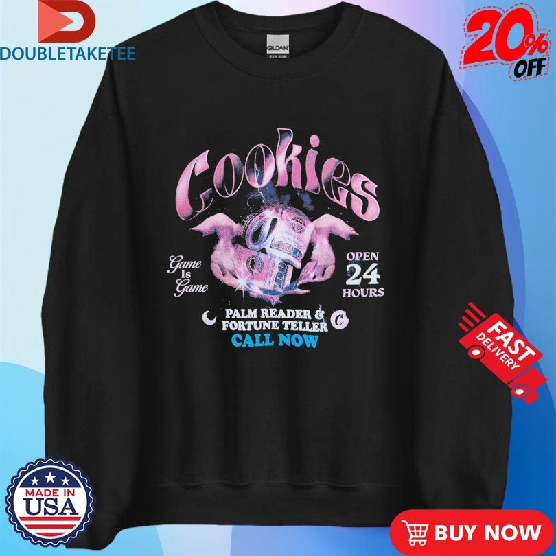 Official Cookies Palm Reader Fortune Teller Game Is Game Shirts Unisex , , , Long Sleeve Tee