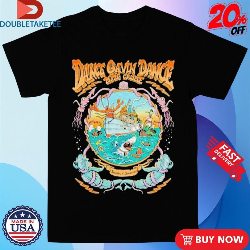 Official Dance Gavin Dance Cruise 2026 Shark Shirts Unisex , , , Long Sleeve Tee