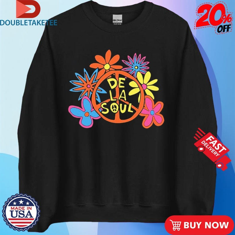 Official De La Soul Floral Peace Shirts Unisex , , , Long Sleeve Tee