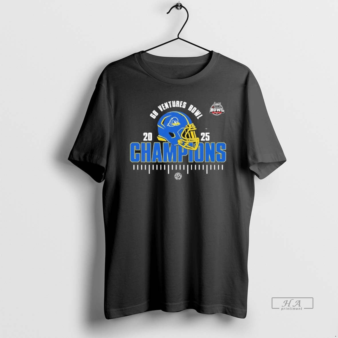 Official Delaware Fighting Blue Hens Ncaa Football 2025 68 Ventures Bowl Champions