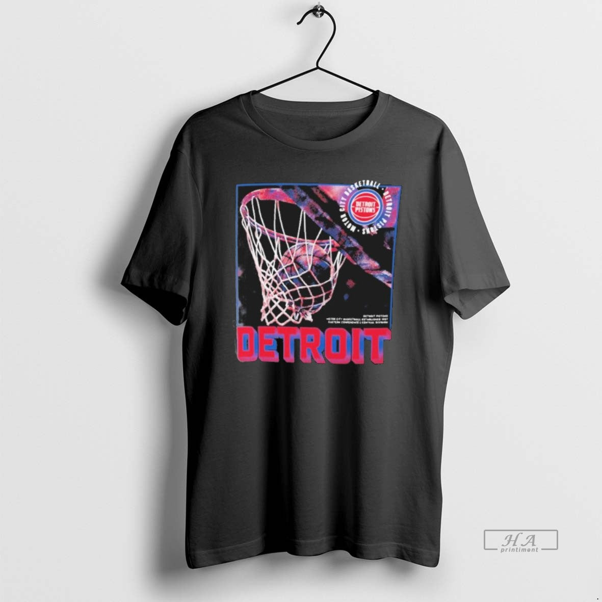 Official Detroit Pistons Chrome Legacy Basket