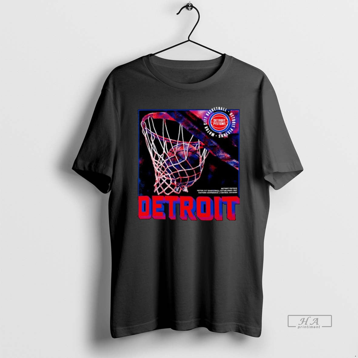Official Detroit Pistons Chrome Legacy Nets