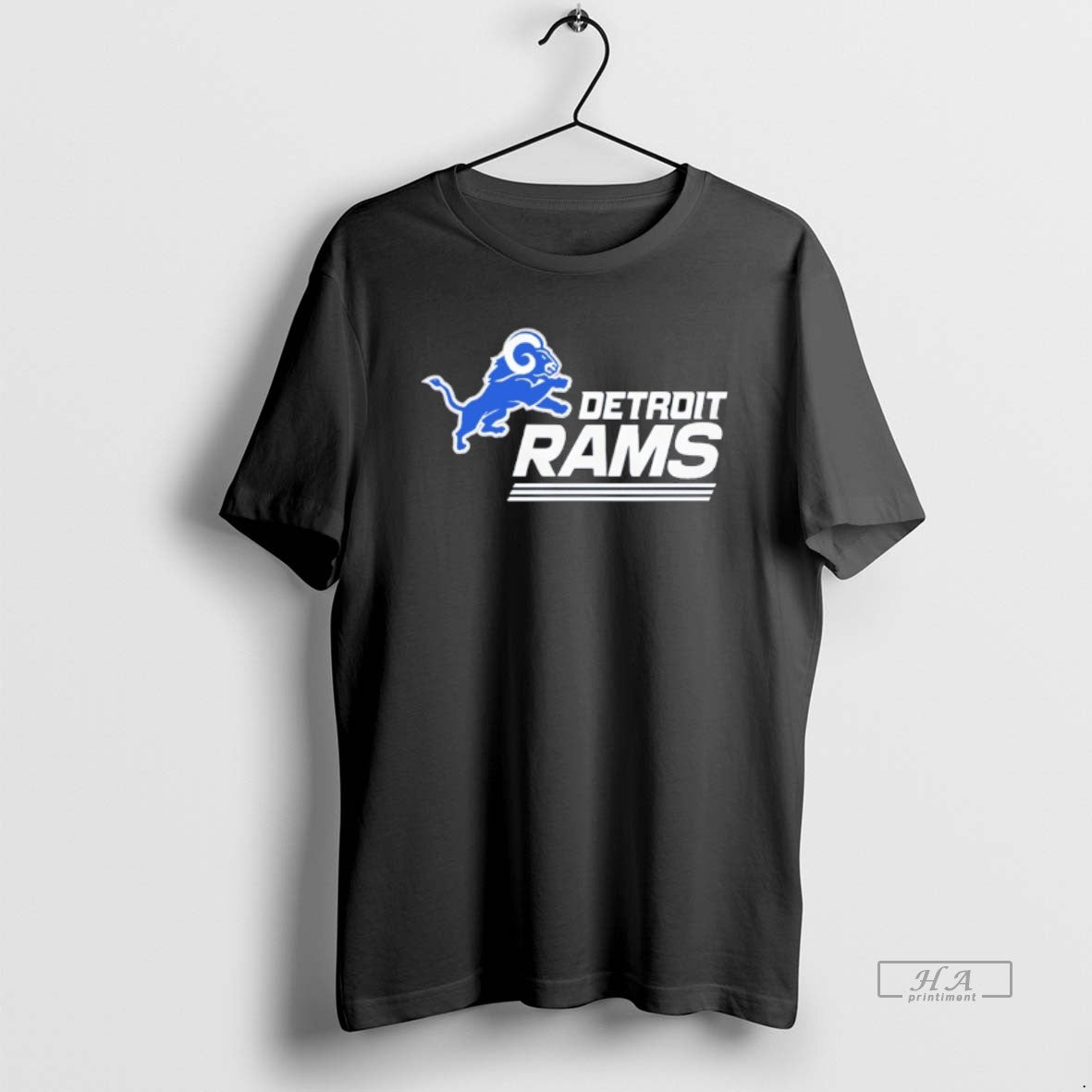 Official Detroit Rams Parody Logo