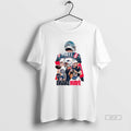 Official Drake Maye 10 New England Patriots Football Graphic Vintage