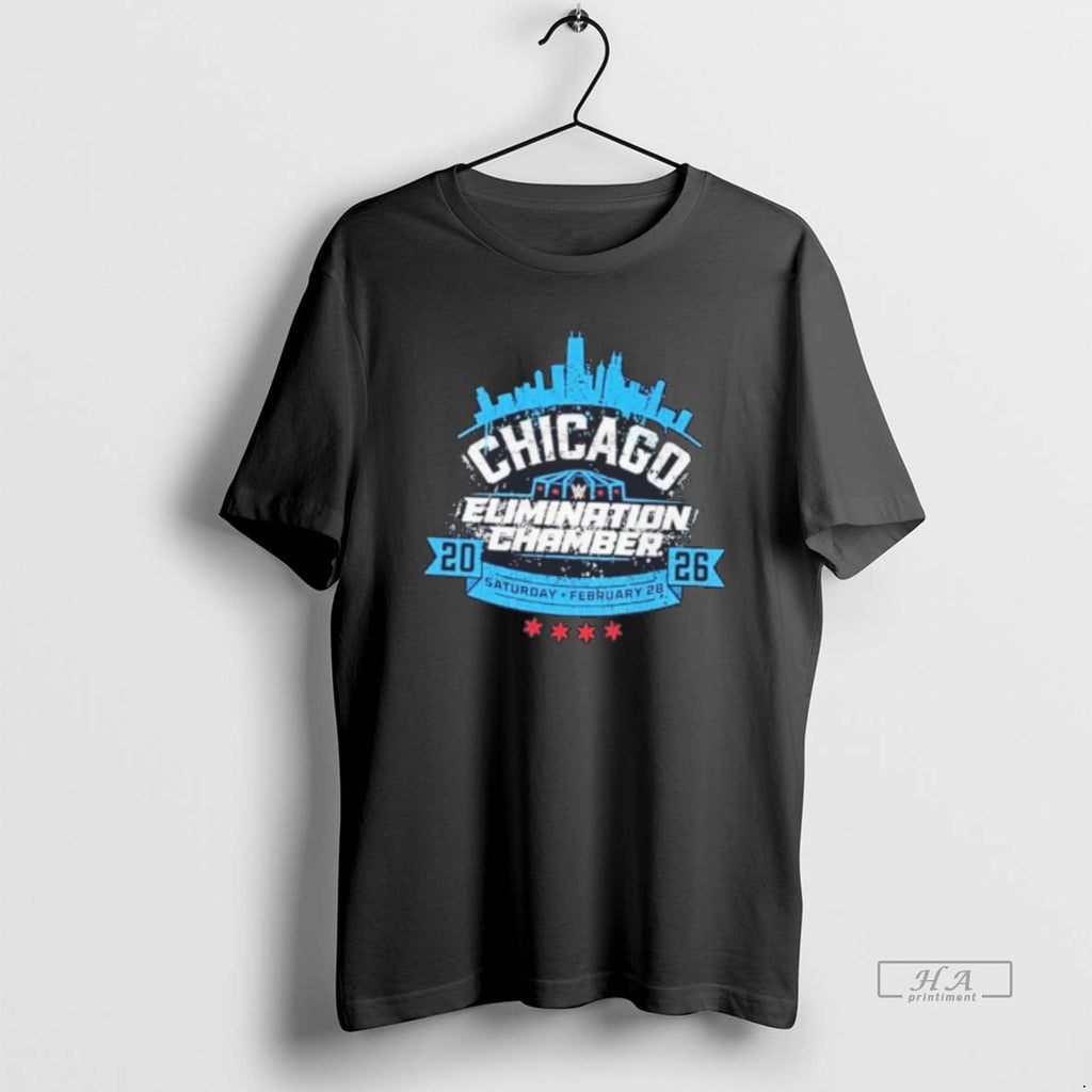 Official Elimination Chamber 2026 Chicago Saturday February 28 Tee