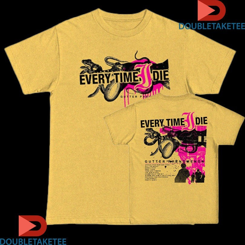 Official Every Time I Die Gutter Phenomenon Tracklist Shirts Unisex , , , Long Sleeve Tee