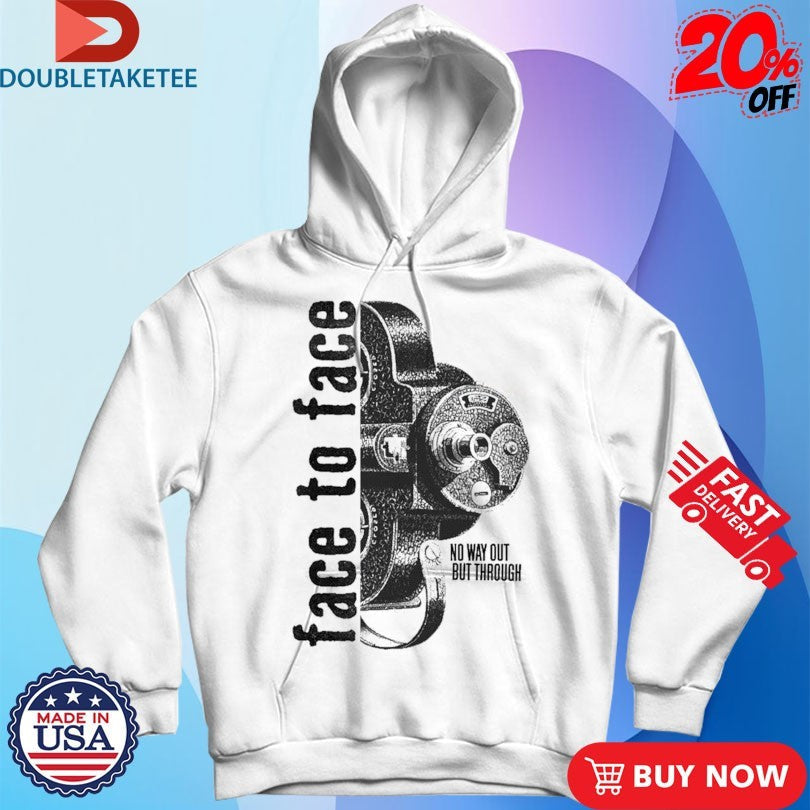 Official Face To Face No Way Out But Through Shirts Unisex , , , Long Sleeve Tee