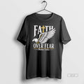 Official Faith Over Fear Christian Believer Inspirational Graphic
