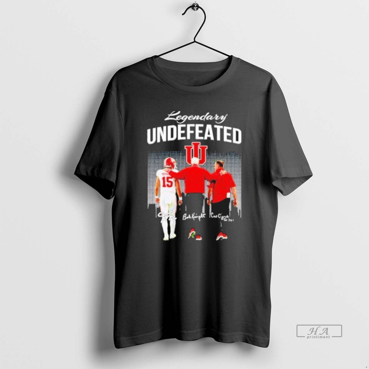 Official Fernando Mendoza Bob Knight Curt Cignetti Indiana Hoosiers Legendary
