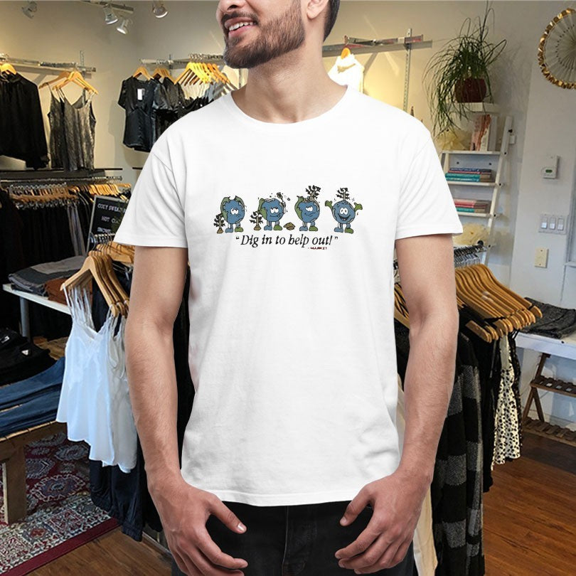 Official George Pickens Dig In To Help Out Shirts Unisex , , , Long Sleeve Tee
