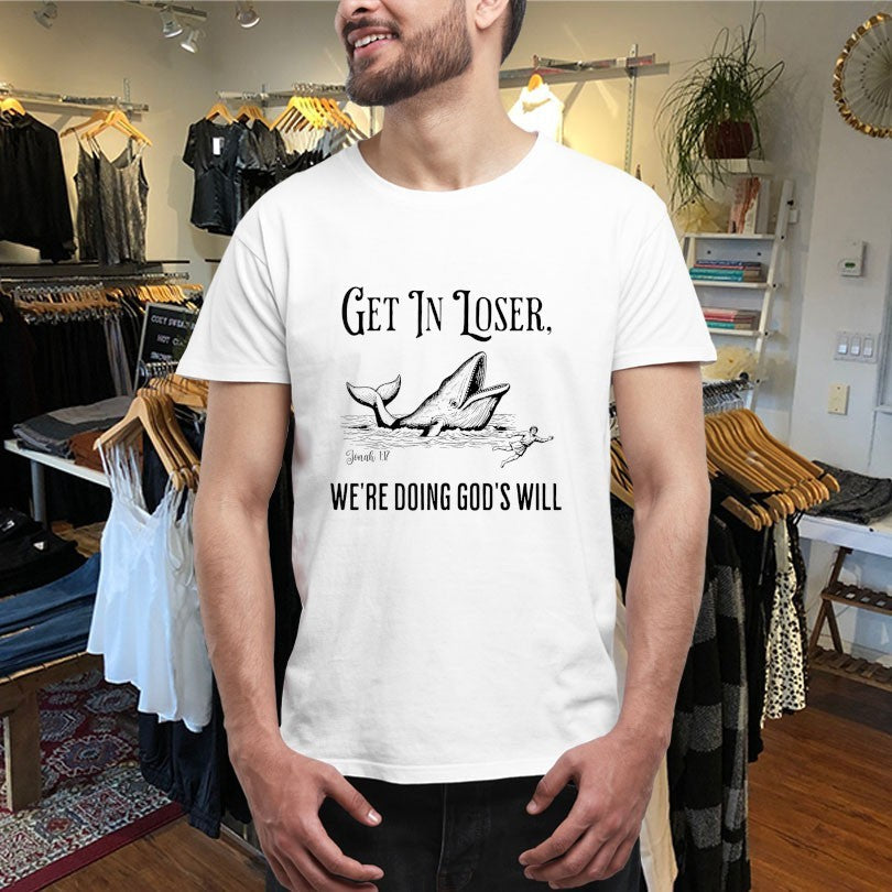 Official Get In Loser We’re Doing God’s Will Whale Shirts Unisex , , , Long Sleeve Tee