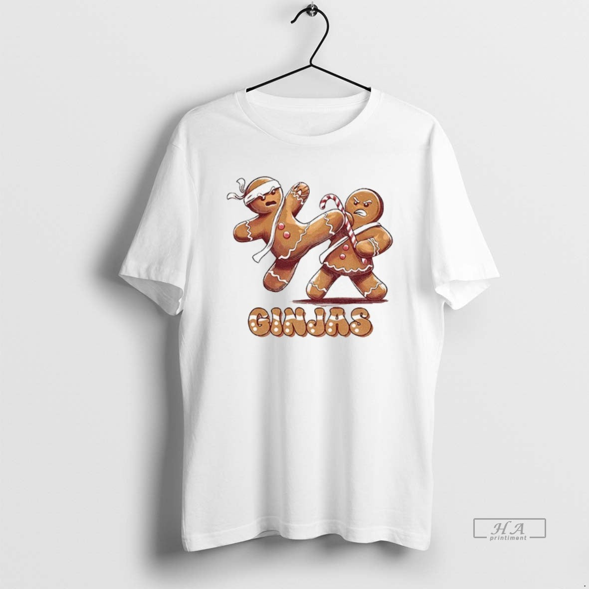 Official Gingerbread Man Karate Ginjas Merry Christmas