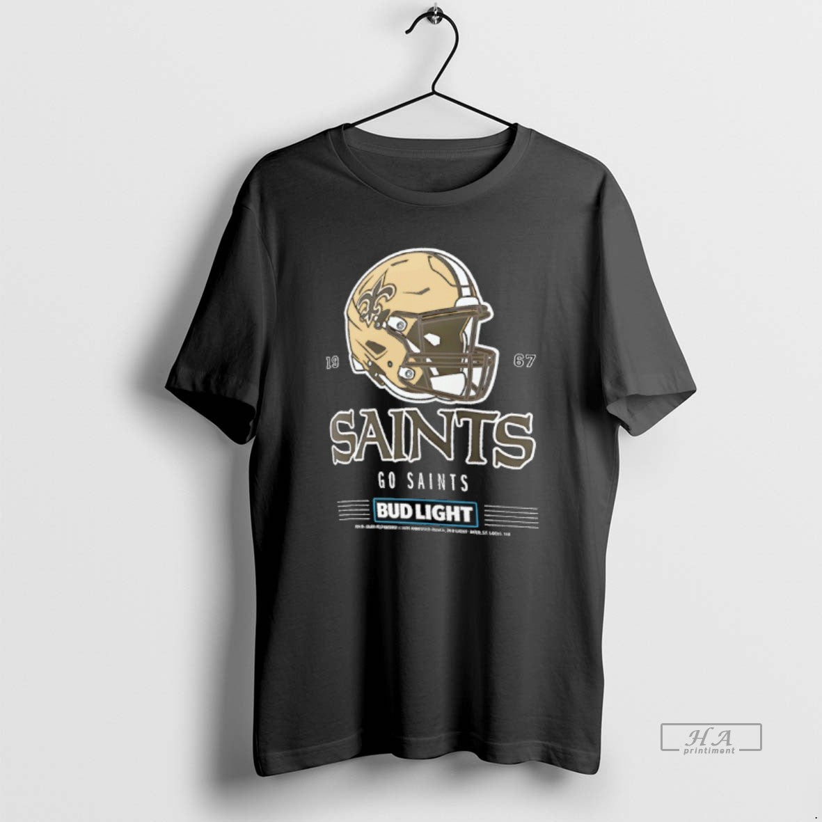 Official Go Saints New Orleans Saints Heather Bud Light