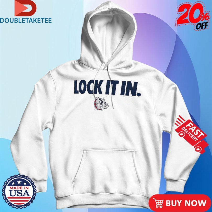 Official Gonzaga Bulldogs Lock It In Shirts Unisex , , , Long Sleeve Tee