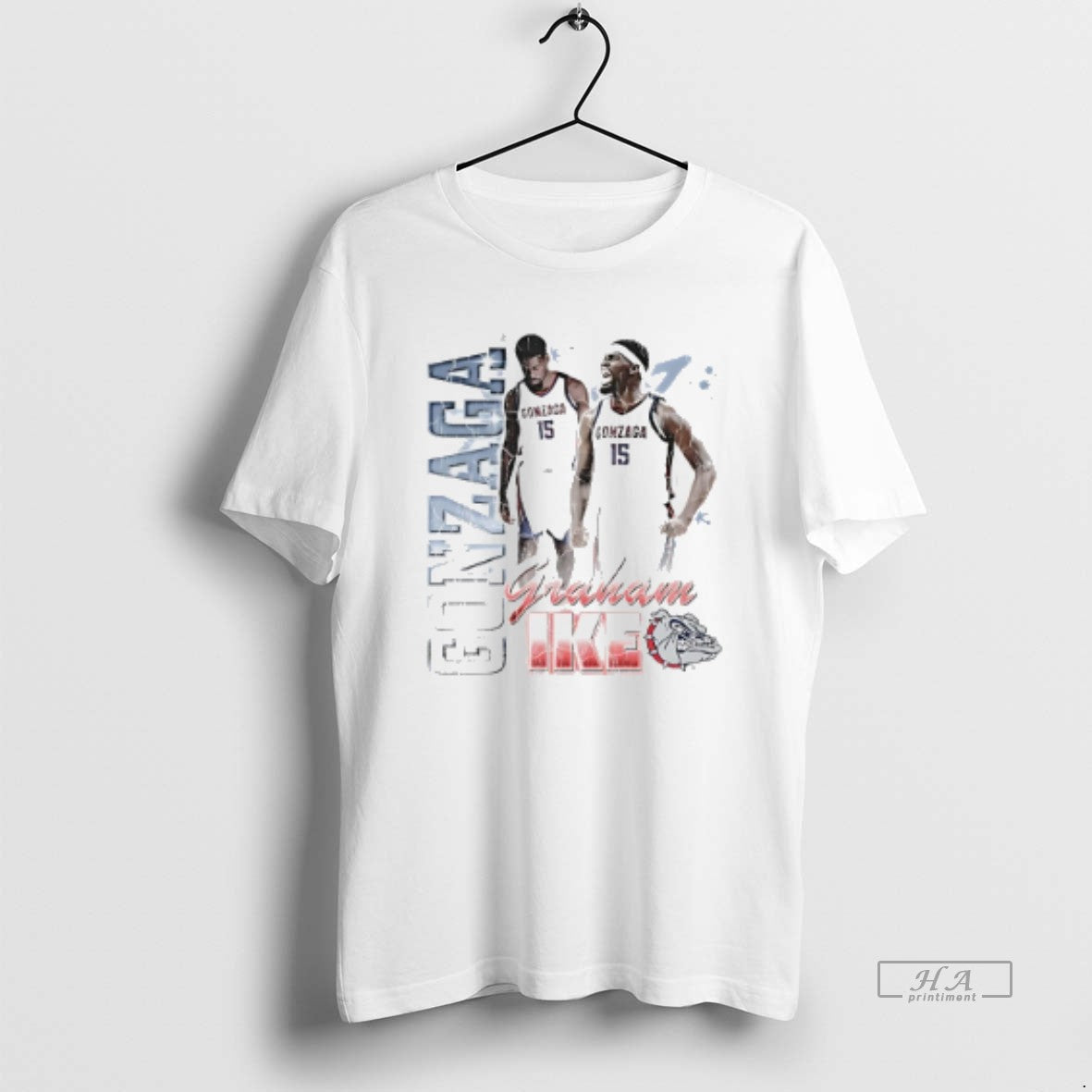 Official Graham Ike Gonzaga Bulldogs 90s