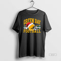 Official Green Bay Packers With Santa Hats And Snowflakes