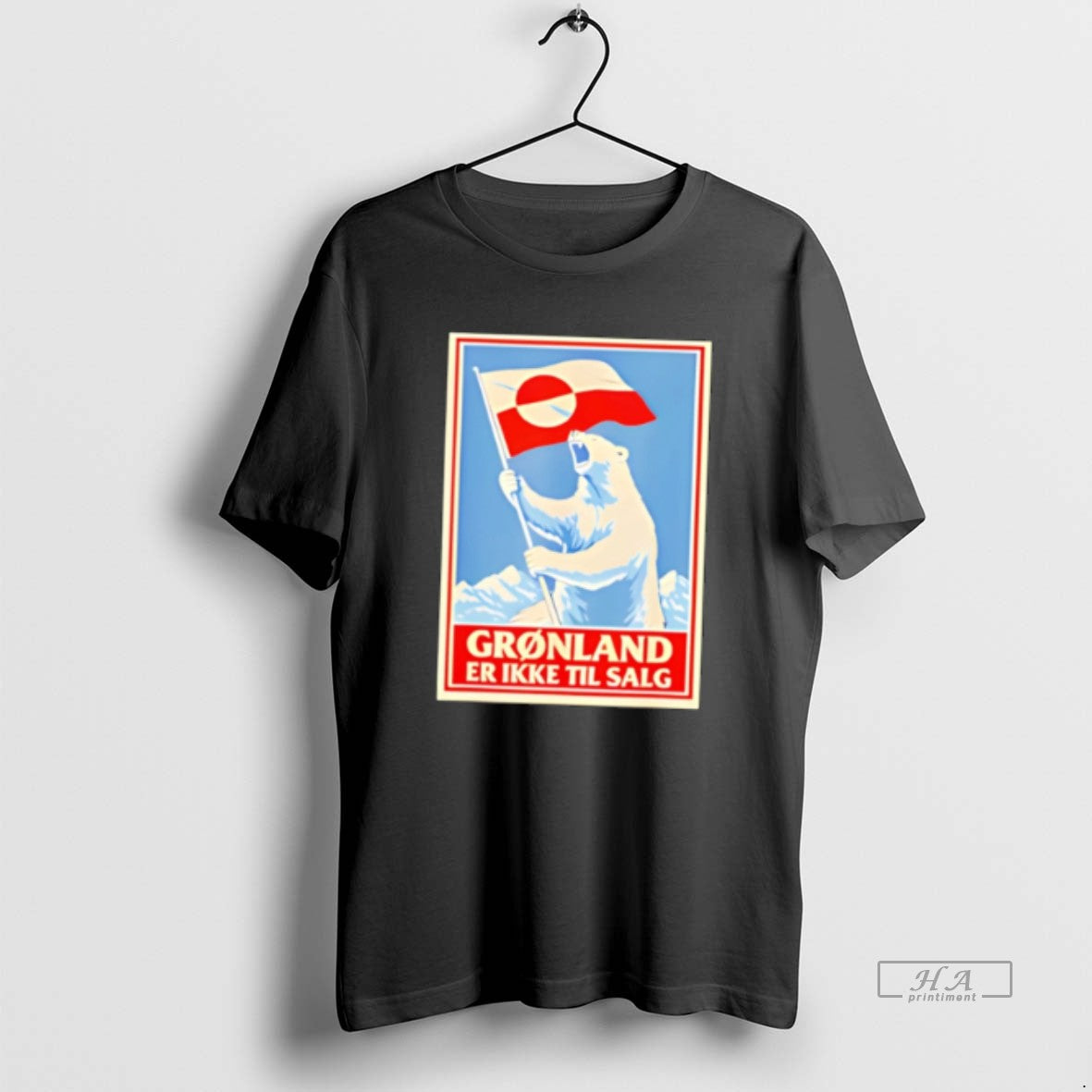 Official Greenland Is Not For Sale Bear Flag Tee