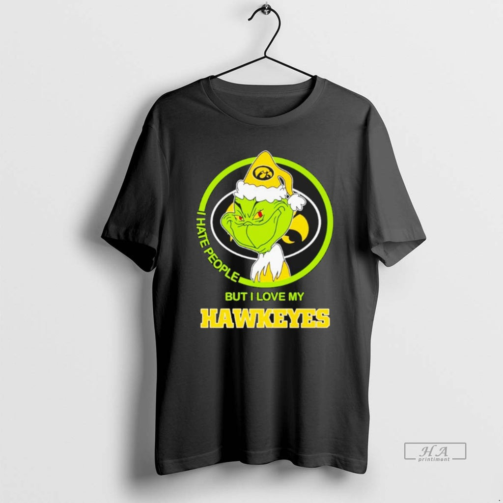 Official Grinch I Hate People But I Love My Iowa Hawkeyes