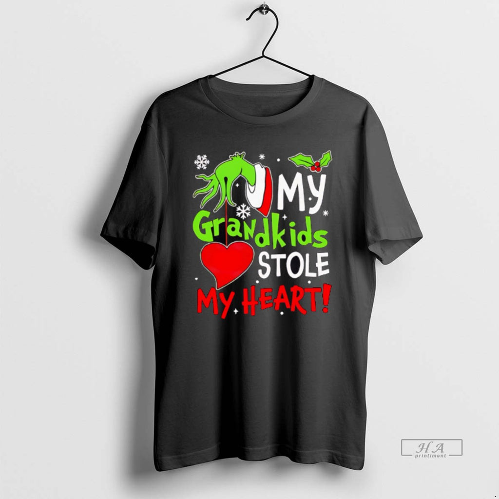 Official Grinchmas My Grandkids Stole My Heart Merry Christmas