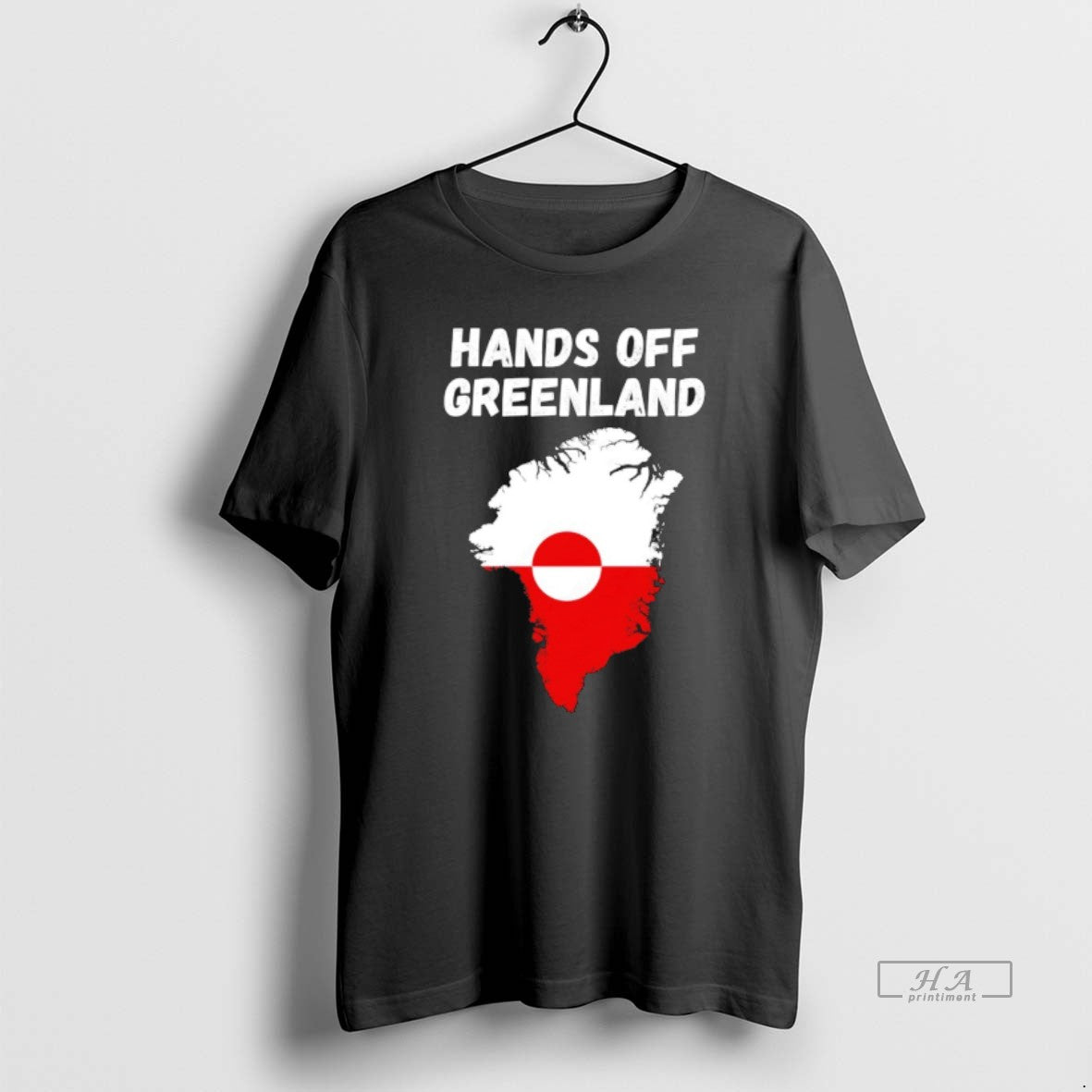 Official Hands Off Greenland Greenlandic Flag