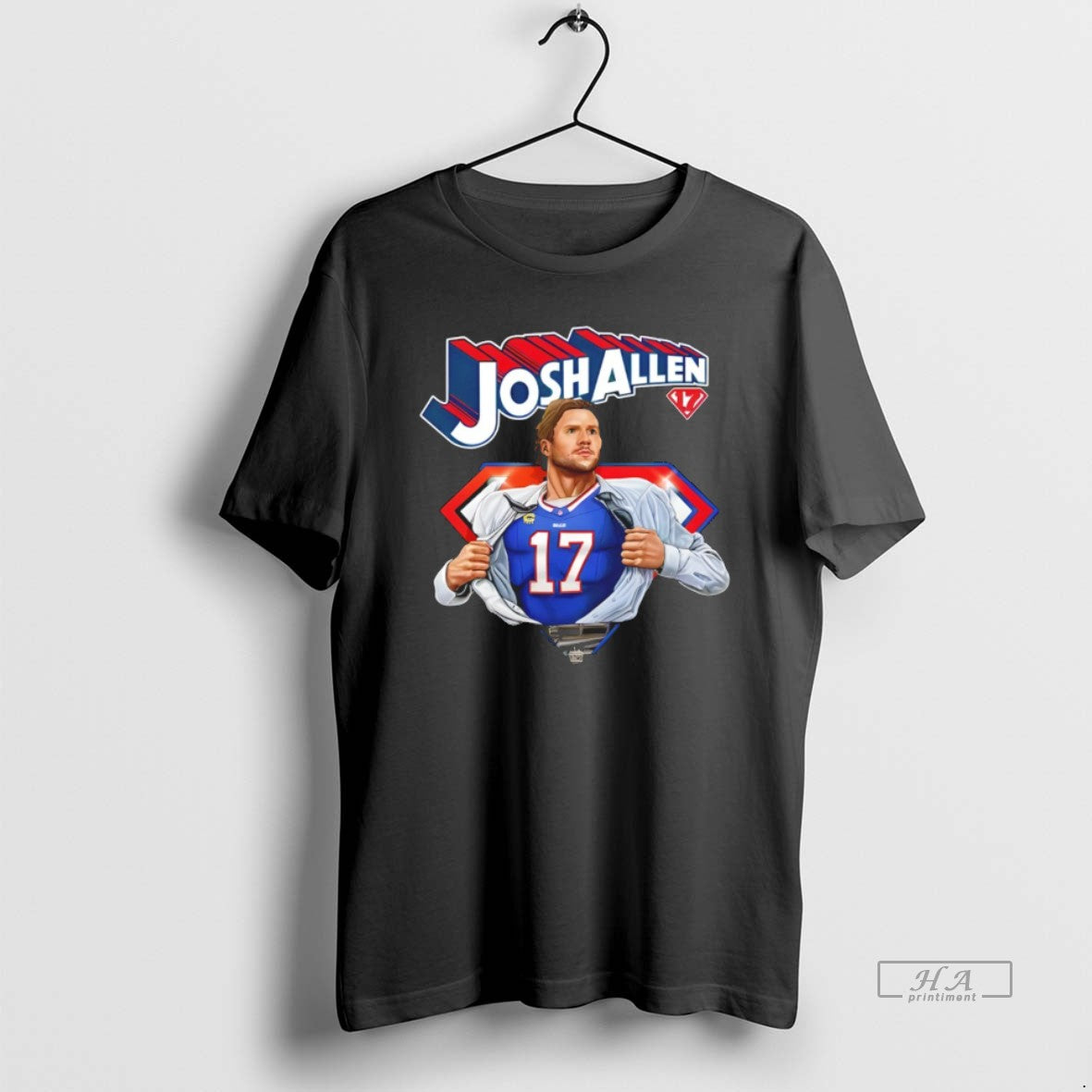 Official Heros Josh Allen Cartoon 17 Buffalo Bills Football Nfl 2026