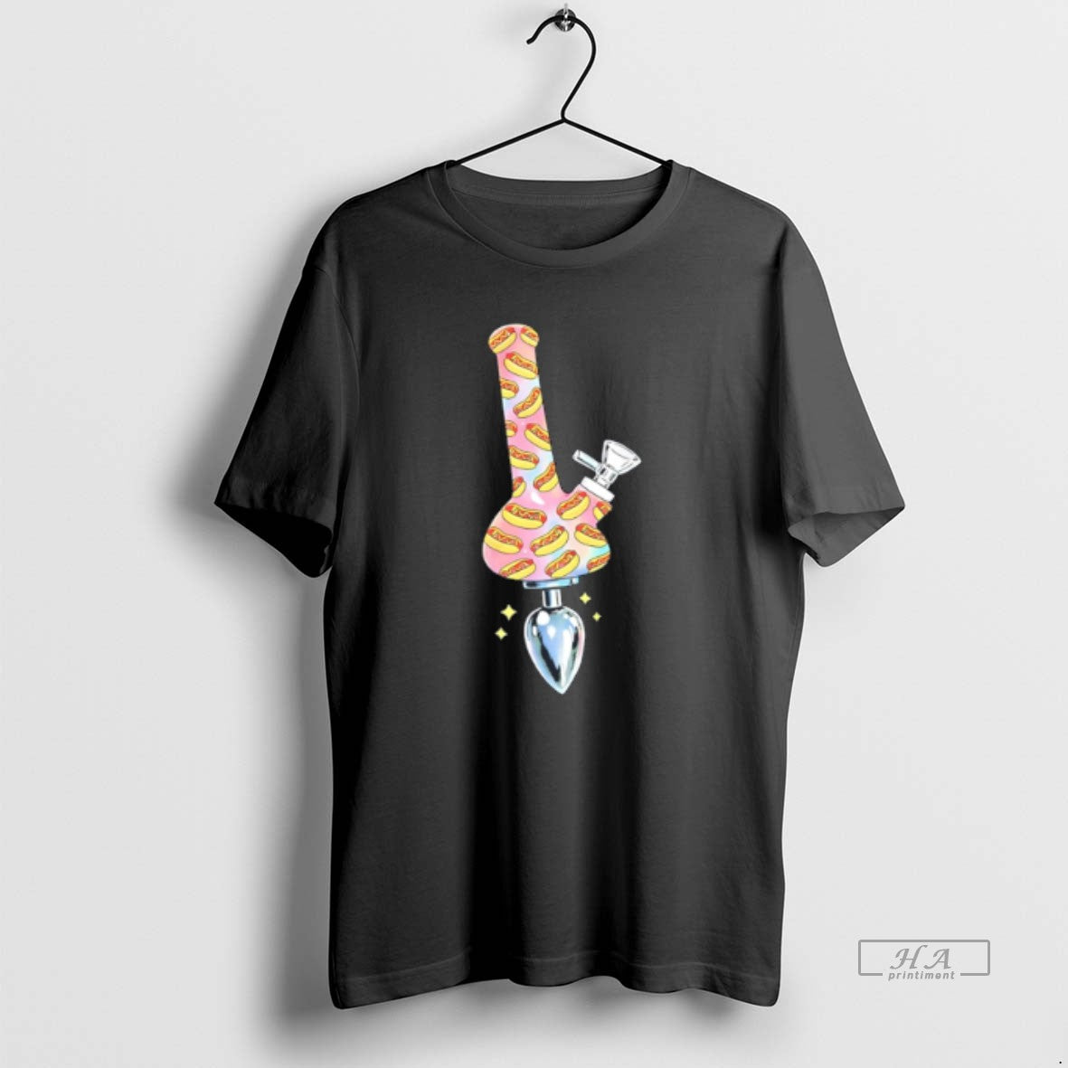 Official Hotdog Bong Buttplug Graphic Tee
