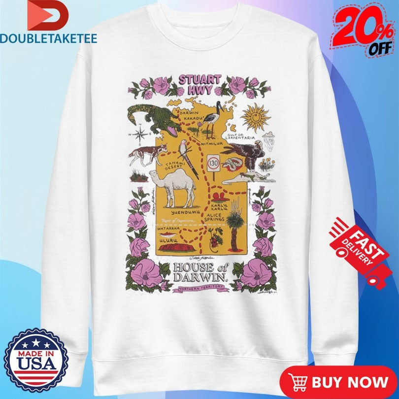 Official House Of Darwin Stuart Highway Semi Shirts Unisex , , , Long Sleeve Tee