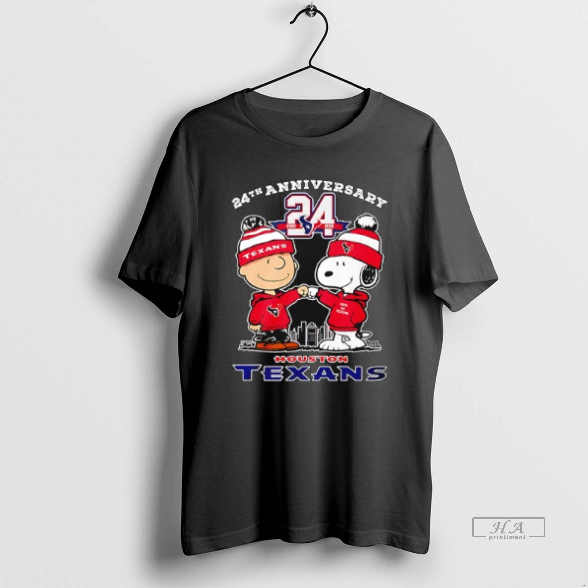 Official Houston Texans 24th Anniversary 2002 2026 Snoopy Peanuts